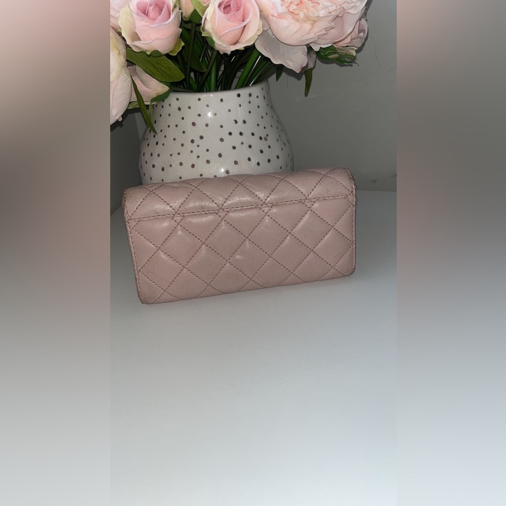 Michael Kors Pink Quilted Continental Wallet